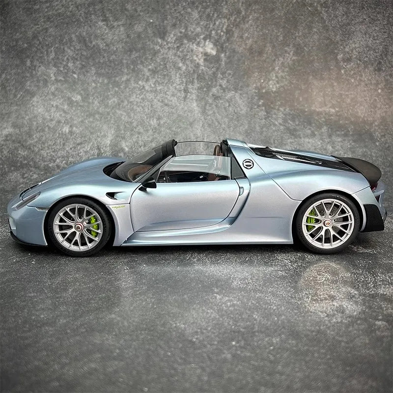 AUTOART car model simulation 1/18 Porsche 918 Car Model alloy room ornament display cars model boy collection christmas gift
