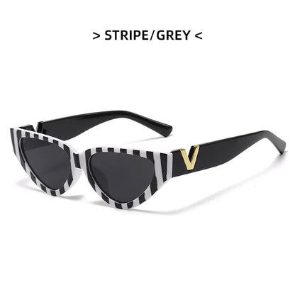 INS Cat Eye Sunglasses Women 2026 Fashion Triangle Vintage Sun Glasses Female Brand Designer Retro Glasses Shades Oculos De Sol