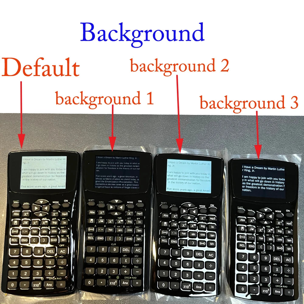 Advanced Calculator with cheating options Fashion student magic mp4 player calculator with emergency button quick response text video Screen Privacy Film ( PF)