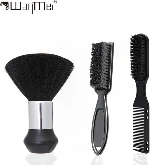 2pcs Hair Brush Neck Face Duster Hairdressing Hair Cutting Broken Hair Cleaning Brush for Barber Salon Hairdressing Styling Tool