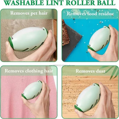 Portable Reusable Lint Roller Ball Washable Gel for Clothes and Pet Hair Removal Needed Compact Design with Ventilation Holes