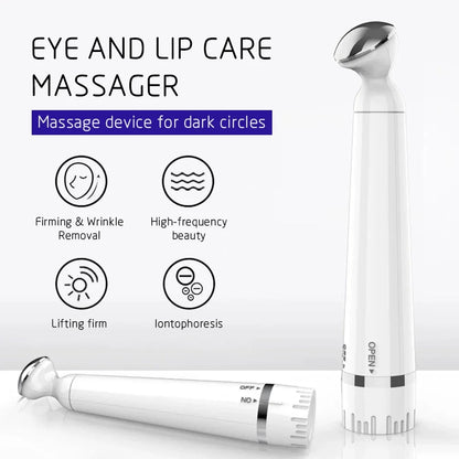 Mini Electric Vibration Eye Massager Anti-Ageing Wrinkle Dark Circle Pen Removal Rejuvenation Eye Massager