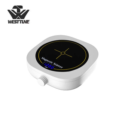 WESTTUNE Digital Display Magnetic Stirrer Laboratory Magnetic Mixer Portable Liquid Stirrer Plate with Stir Bar 200-2000 RPM