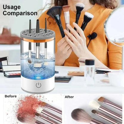 Automatic Rotating Makeup Brush Cleaner Electric Cosmetic Brush Washing Machine