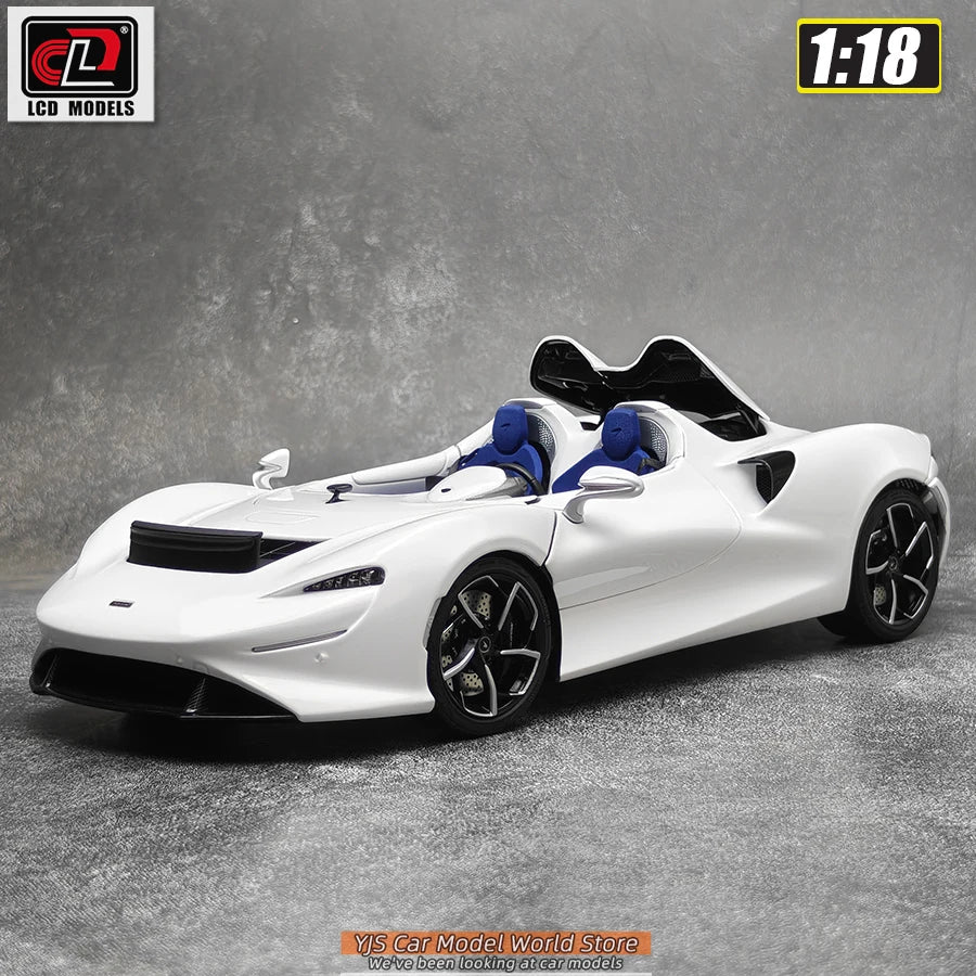 LCD Diecast car model 1:18 McLaren ELVA car model metal static display collection