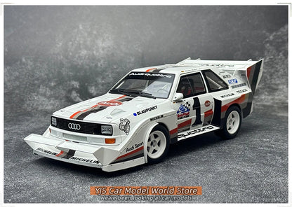AUTOART 1/18 Audi Sport Quattro S1 Pikes Peak 1987 #1  Racing car model Car model Static ornament Collect Metal material