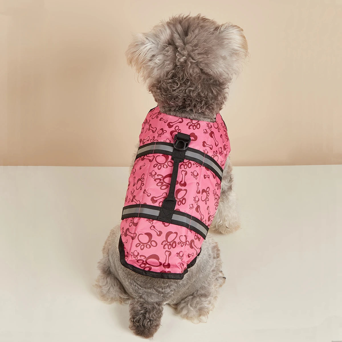 Dog Life Jacket Reflective Adjustable Summer Large Dogs Swimwear Safety Vest Surfing Sailboat Enhanced Buoyancy Pet Life Jacket
