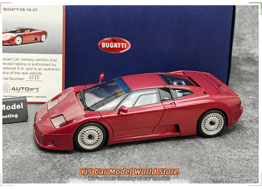 AUTOART Bugatti EB110 GT diecast model  1:18  Static Display Holiday Gift Collection Gift