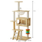 Multi Level Cat Tree Cat Condo Double Space Capsule Cat Tower Scratch Post Plush Bed Indoor Modern Pet Furniture Cat Furniture