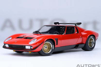 AUTOart 1:18 SCALE  Lamborghini MIURA SVR "JOTA" Car model Static ornament Collect Holiday gift