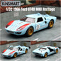KiNSMART Toy Car Model 1/32 1966 Ford GT40 MKII Racing Rally Alloy Diecast Miniature Vehicle Collection Gift For Children Boy