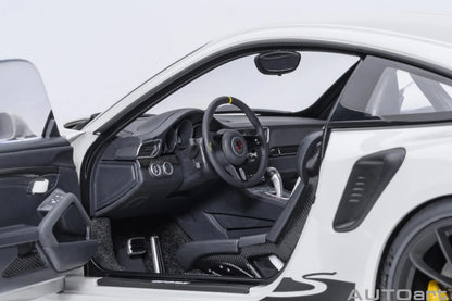 AUTOART 1/18 Scale New Porsche 911 (991.2) GT3 RS Weissach Package Car model Sports car Static collection