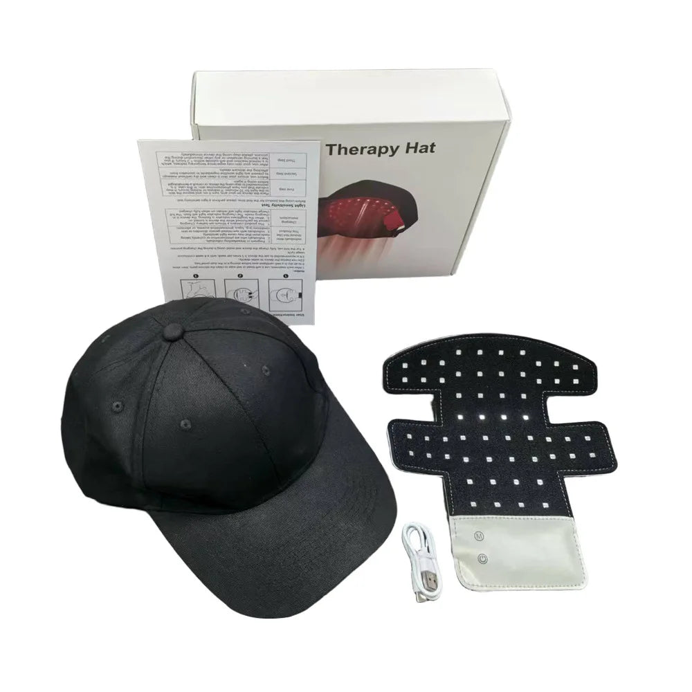 LED Red Light Therapy Cap Hair Growth Helmet Diode Laser Hat Light Therapy Cap for Hair Regrowth and Hair Loss Treatment