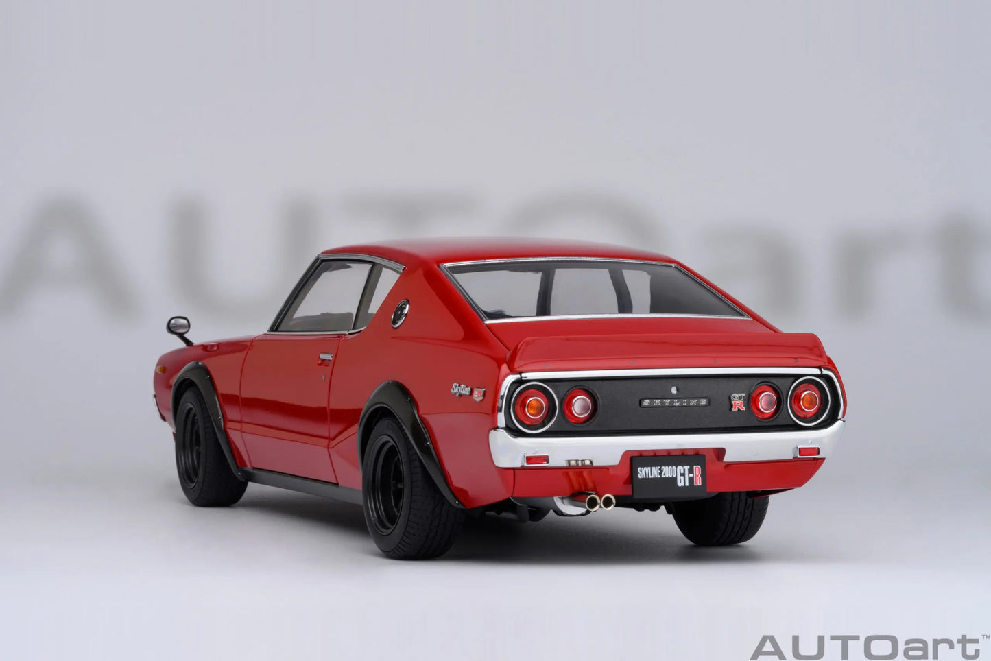 NISSAN SKYLINE 2000 GT-R (KPGC110) TUNED VERSION RS WATANABE WHEEL AUTOart 1/18 Static display model gift collection