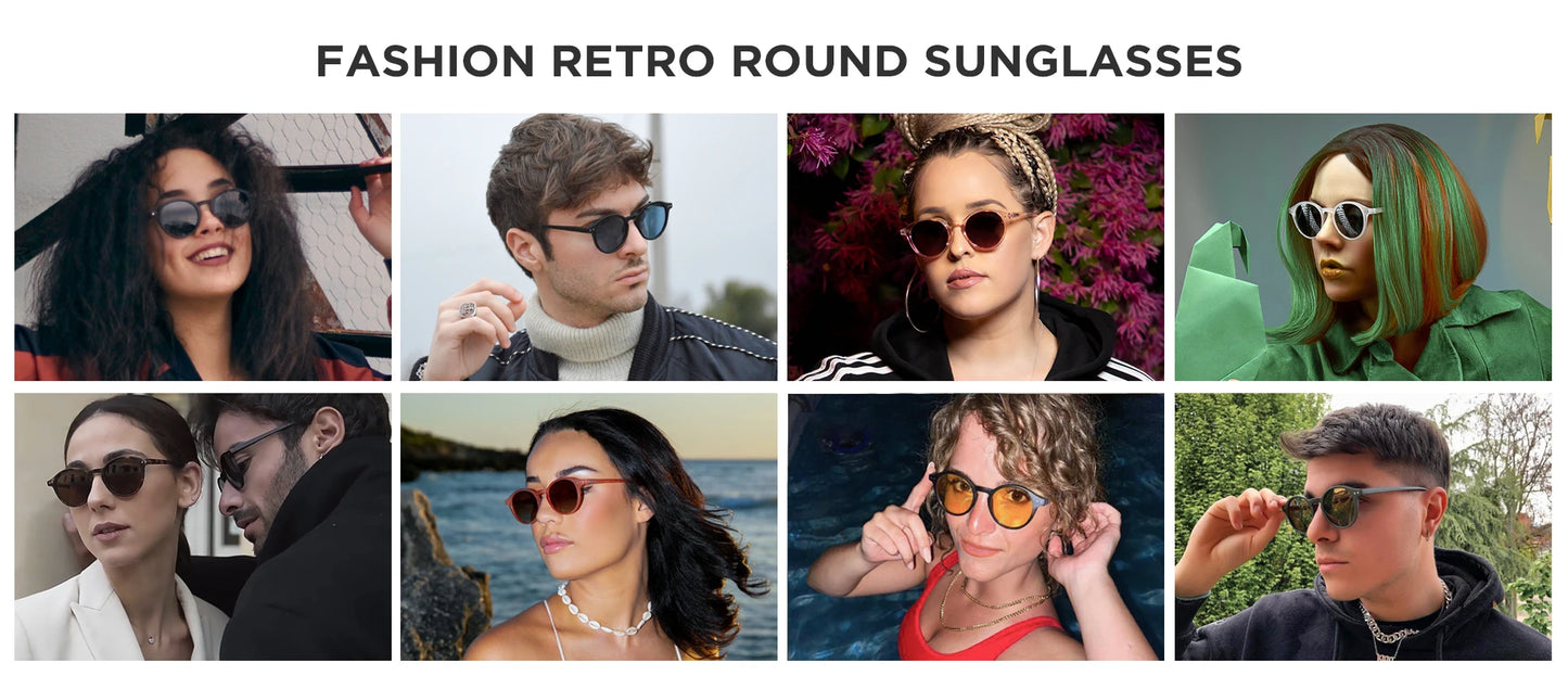 ZENOTTIC (S Size) Retro Circular Polarized Sunglasses 2026 Men Women Vintage Small Round Sun Glasses UV400 Goggles Shades