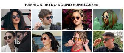 ZENOTTIC (S Size) Retro Circular Polarized Sunglasses 2026 Men Women Vintage Small Round Sun Glasses UV400 Goggles Shades