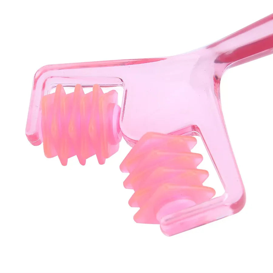 New Pink Roller Massager Facial Massage Face Lifting Body Slimming Muscle Pressure Acupoint Stimulation Body Manual Masssager