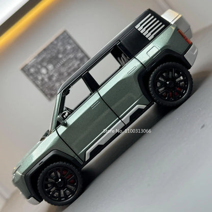 1/32 Alloy Model Cars BYD Look Up Off-road Vehicles Diecasts Model Toy 6 Doors Can Be Opened with Light Sound SUV for Gifts