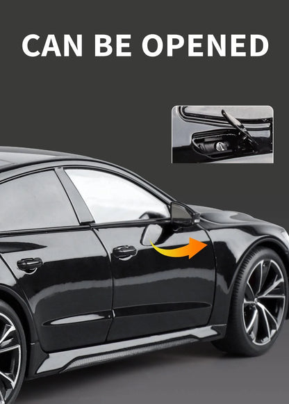 Key Remote Control Version 1:18 AUDI RS7 Alloy Sports Car Model Diecast Metal Racing Vehicle Car Model Sound Light Toy Gift