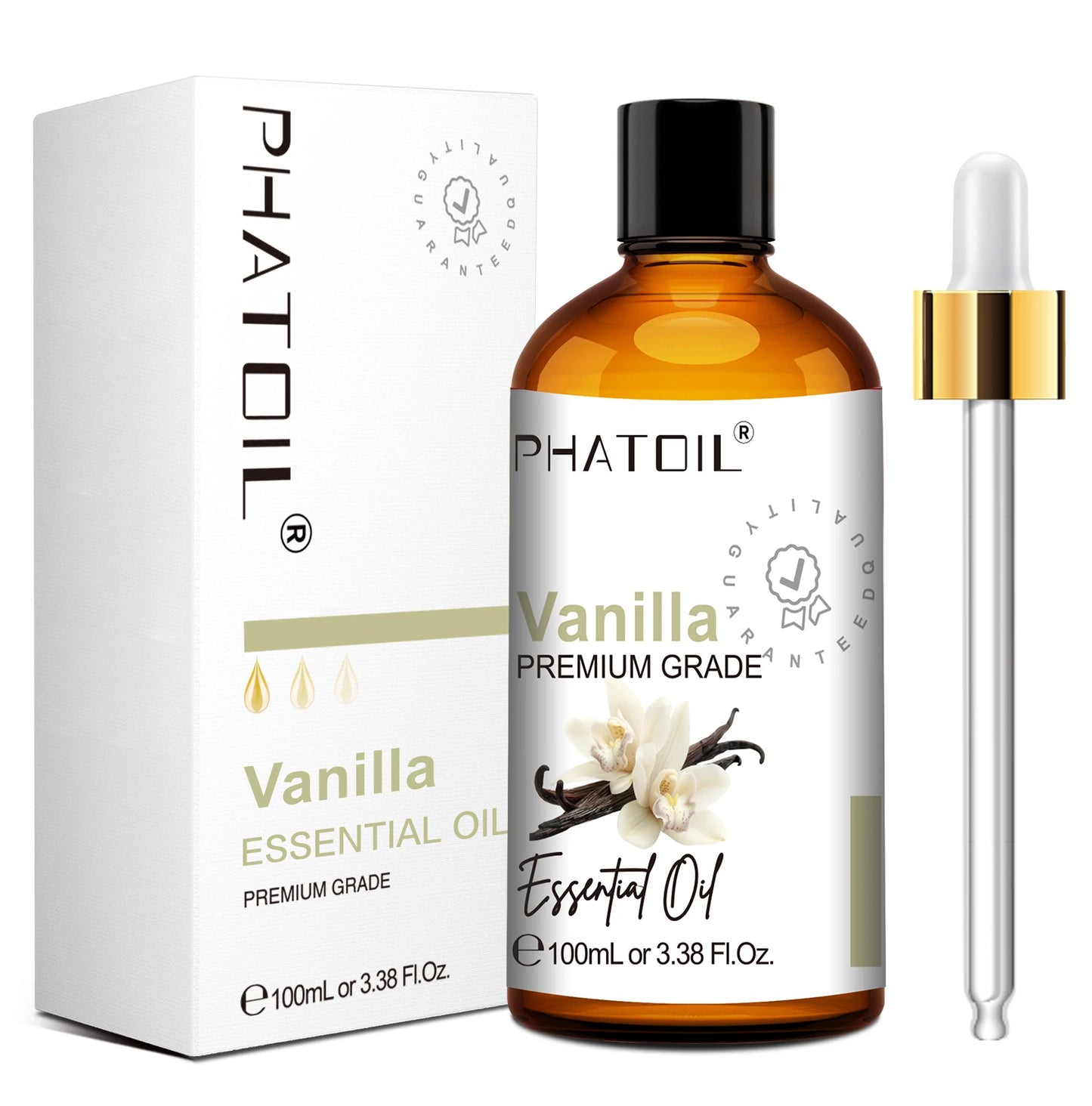 PHATOIL 100ml Pure Essential Oil For Skin Eucalyptus Peppermint Vanilla Tea tree Ylang Ylang Bergamot Aromatherapy Essential Oil
