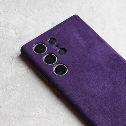 Magnetic ALCANTARA Case for Samsung Galaxy S25 S24 Ultra 5G Luxury Business Supercar Same Luxury Suede Leather Phone Cases
