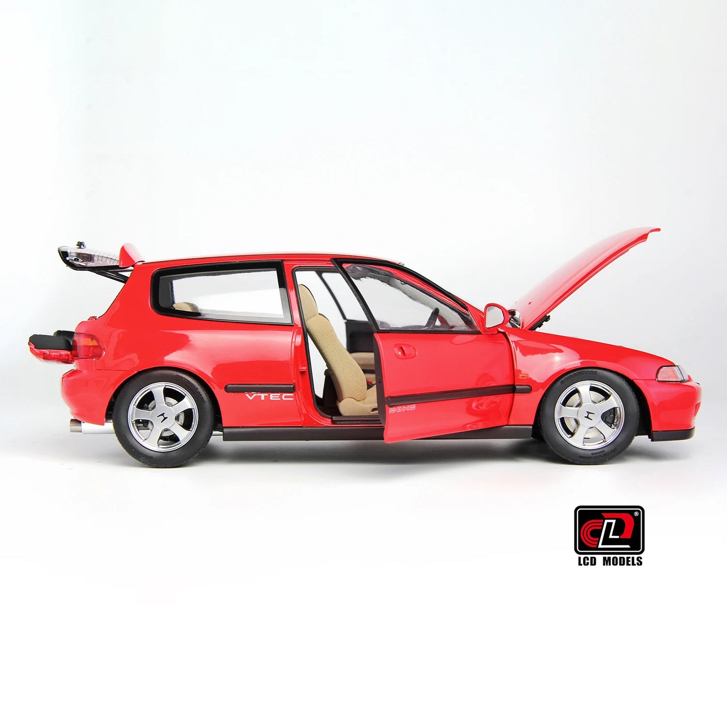 LCD 1/18 Car Model Honda Civic Mk5 EG6 Car Model Simulation Model Diecast Model Collect Ornaments Boy Custom Birthday Toy Gift