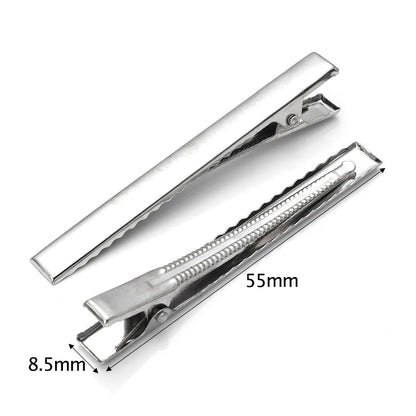 20-50PCS Hair Alligator Clips Metal Single Prong Duck Bill Hair Clips Flat Top with Teeth Curl Clips for Hair Accessories DIY