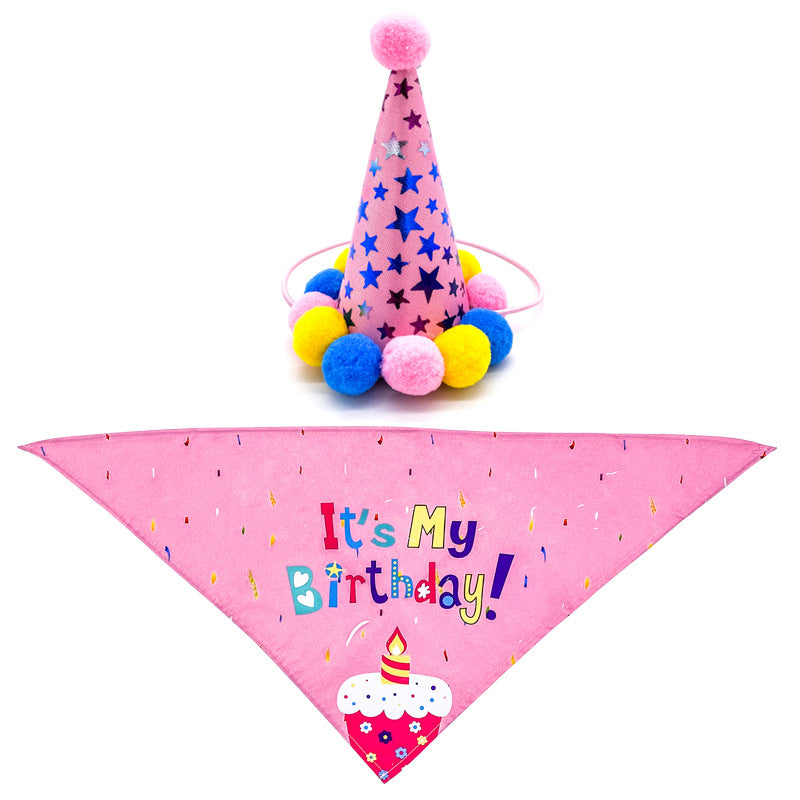 Pet Dog And Cat First Birthday Party Triangle