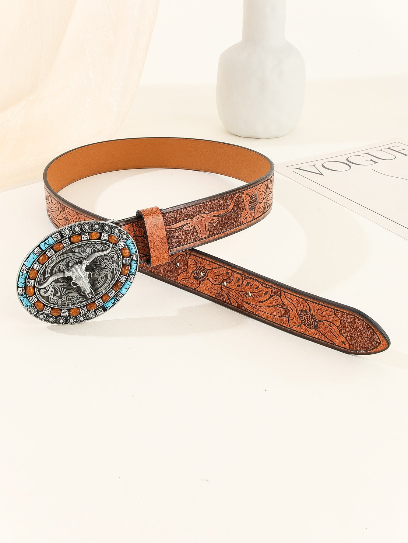 Western Denim Vintage Belt Belt European And American