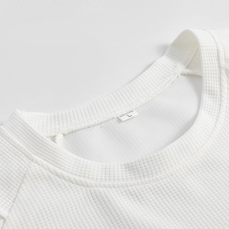 Men's Long-sleeved Shoulder Pleated Sweater