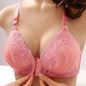 Front Buckle Embroidered Underwear Women Push Up