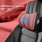 Car Electric Massage Waist Back Cushion Headrest