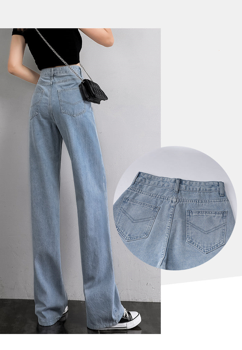 Women Wide Leg Jeans Summer Thin Section