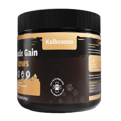 Muscle Gain Chews For Dogs High Protein Dog Food Health Supplement Premium Muscle Builder For All Breeds Soft Dog Chews