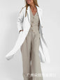 Nerazzurri Wool Padded Shoulder Coat Woolen Coat Men And Women