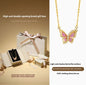 Women's Sterling Silver Enamel Butterfly Necklace