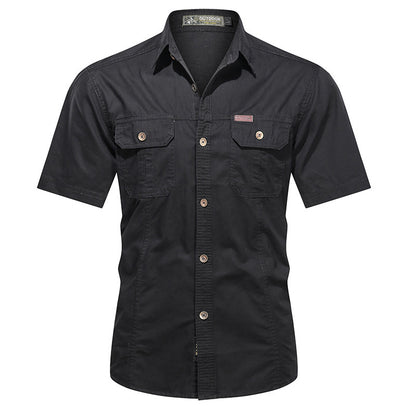 Summer Military Uniform Short-sleeved Shirt For Men