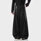 Retro Pleated Striped Button Suit Pants