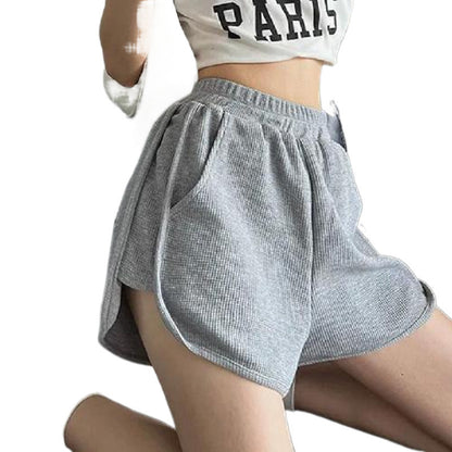 Waffle Sweatpants Shorts For Women