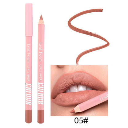 12 Color Matte Lipstick Lip Liner