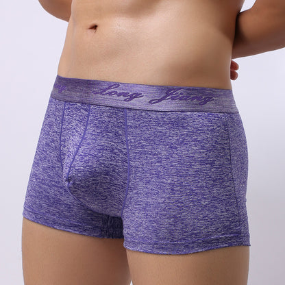 Boxer Shorts Mid Waist Trendy Young Men Boxer