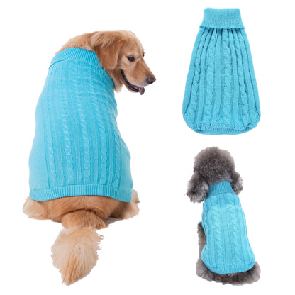 Solid Color Puppy Dog Clothes Teddy Bichon Pet Sweater