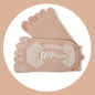 1pair Women Yoga Socks Anti-slip Five Fingers Backless Cotton Silicone Non-slip 5 Toe Winter Female Ballet Gym Foot Care Socks