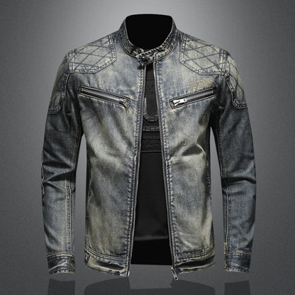 Vintage Zipper Jacket Coat For Men