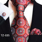 Paisley Tie Square Scarf Pocket Square Cufflinks Three-piece Set