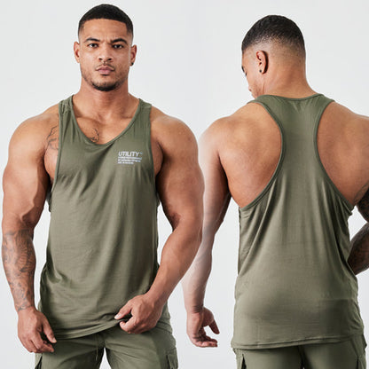 Men's Printed T-shirt Breathable Loose Tank Top