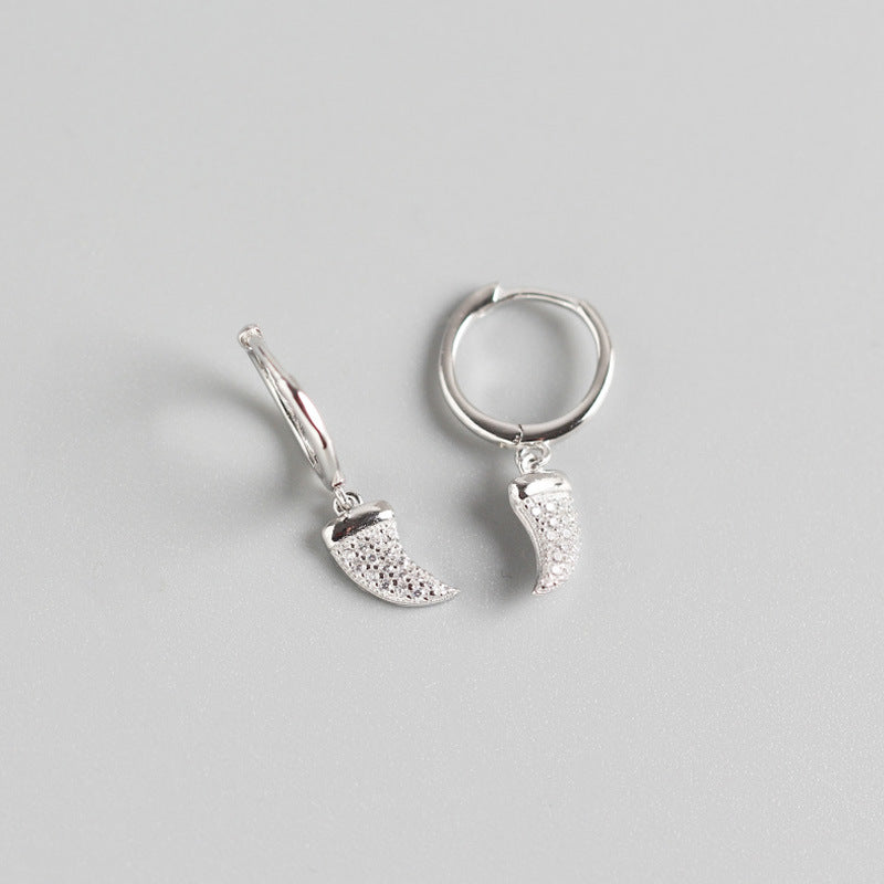 Light Luxury S925 Sterling Silver Blue Zircon Earrings