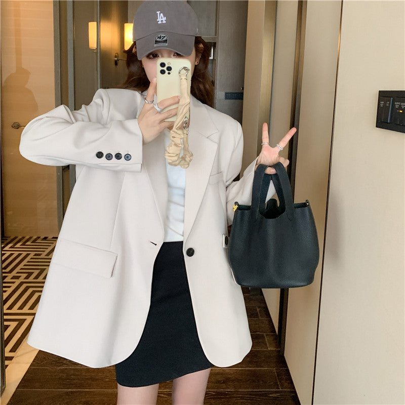 Casual Loose Fitting Suit Jacket For Women