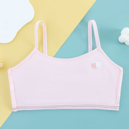 Developmental Girl Bra Adolescent Quilted Cotton Underwear