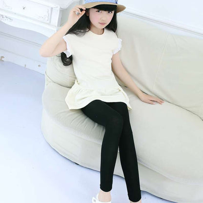 Girls' Leggings Summer Thin Modal Baby Nine-point Pants Stretch Middle And Big Kids